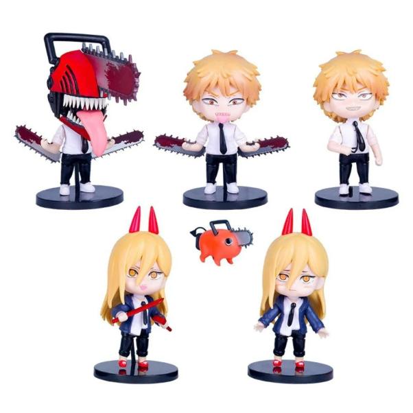 Mô Hình Chainsaw Man Bộ 5 nhân vật chính