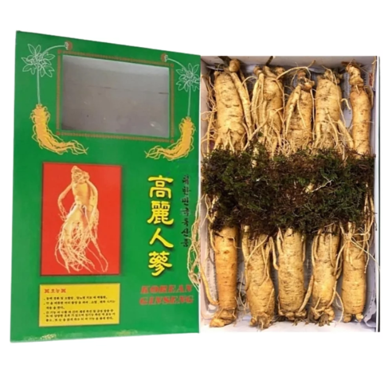 Sâm củ tươi hàn quốc 6 năm tuổi thượng hạng 1kg hộp 10 củ