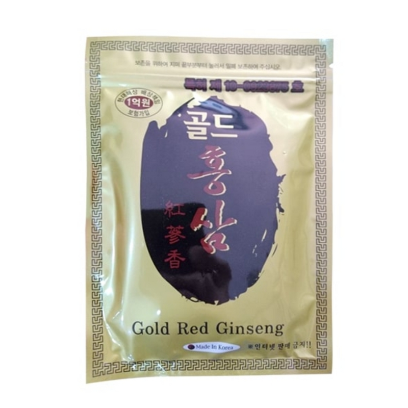 Cao dán hồng sâm Hàn Quốc Gold Red Ginseng chính hãng gói 20 miếng