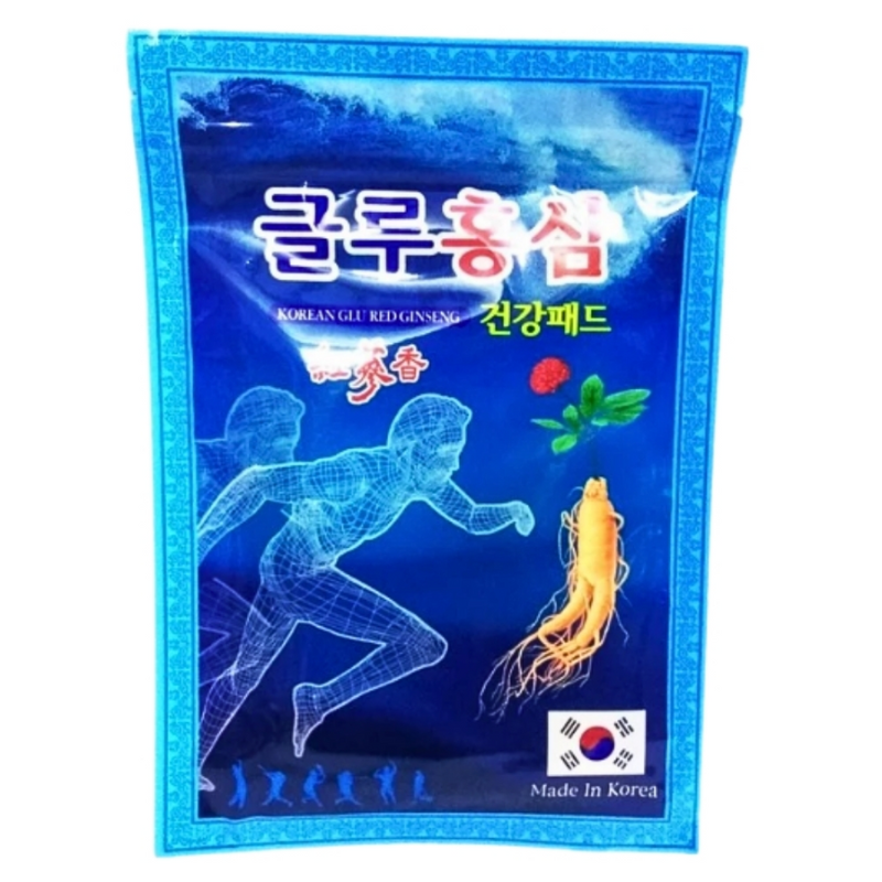 Cao dán hồng sâm xanh Glu Hàn Quốc chính hãng gói 20 miếng