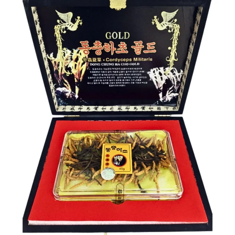 Đông trùng hạ thảo nguyên con Cordyceps Militaris thượng hạng hộp 45g