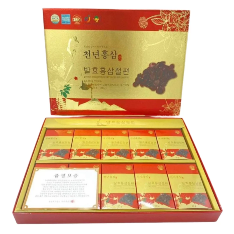 Hồng sâm lên men tẩm mật ong Chunnyeo thượng hạng, hộp 200g