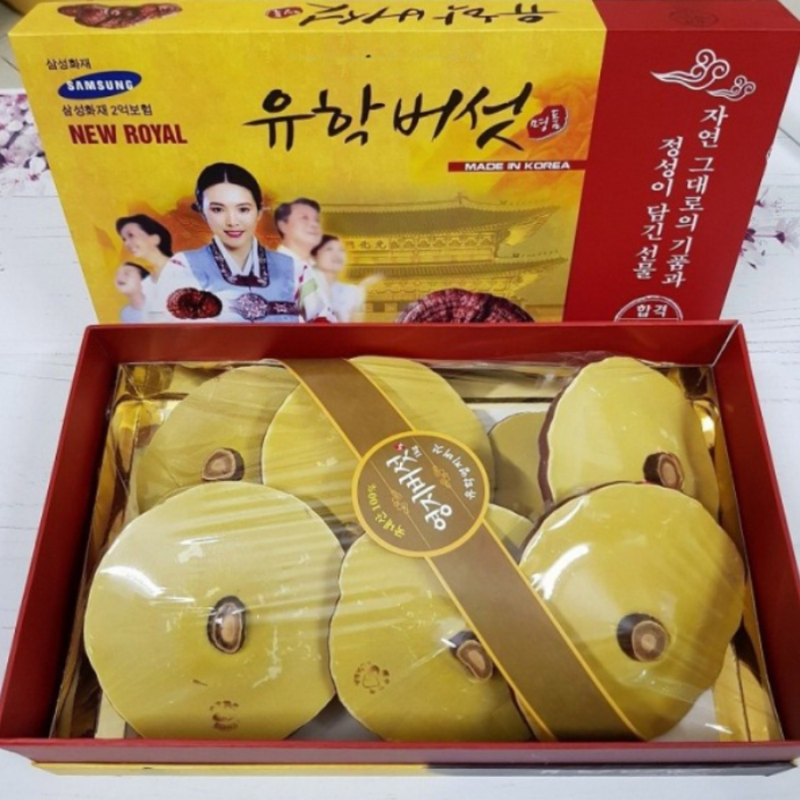 Nấm linh chi Hàn Quốc hộp quà mặt sữa 1kg – Nấm linh chi hộp cô gái