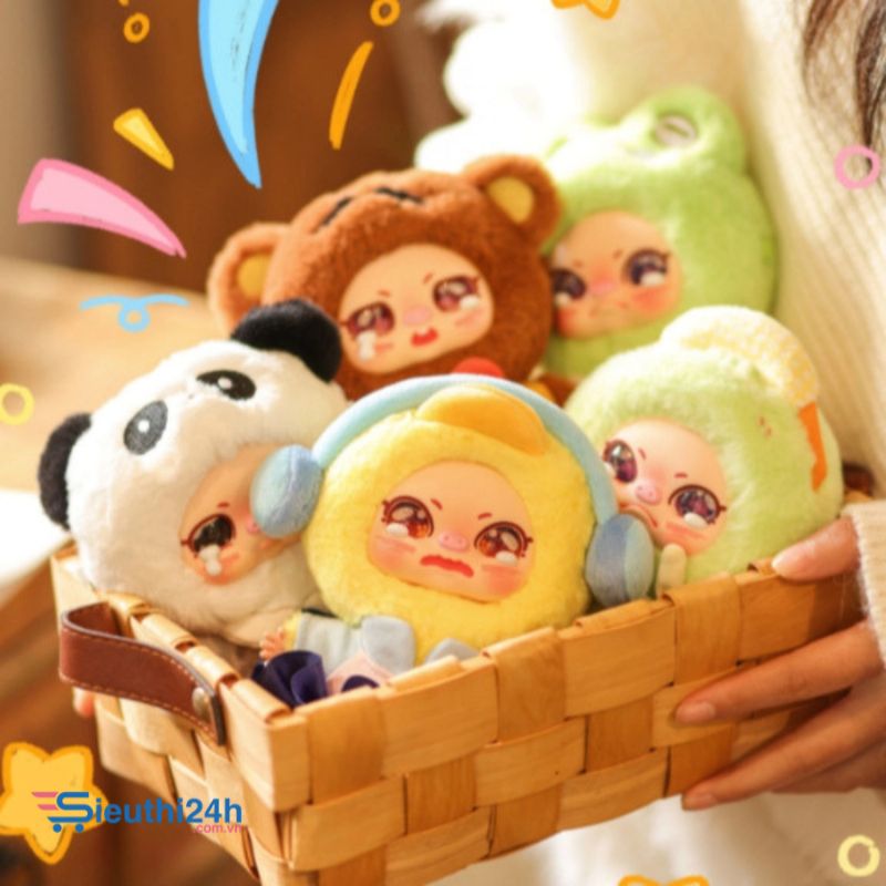 Blinbox babythree Heo Học Viện mắt dưng blind box set 8 ngẫu nhiên