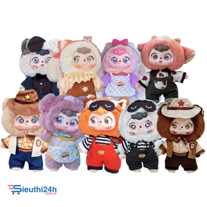 Blinbox doubao 400% + mắt xoay + quần áo blind box ngẫu nhiên