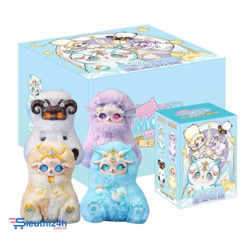 Blinbox hộp Lẻ cung hoàng đạo Bạch Dương, Song Ngư, Kim Ngưu, Bảo Bình bản B blind box