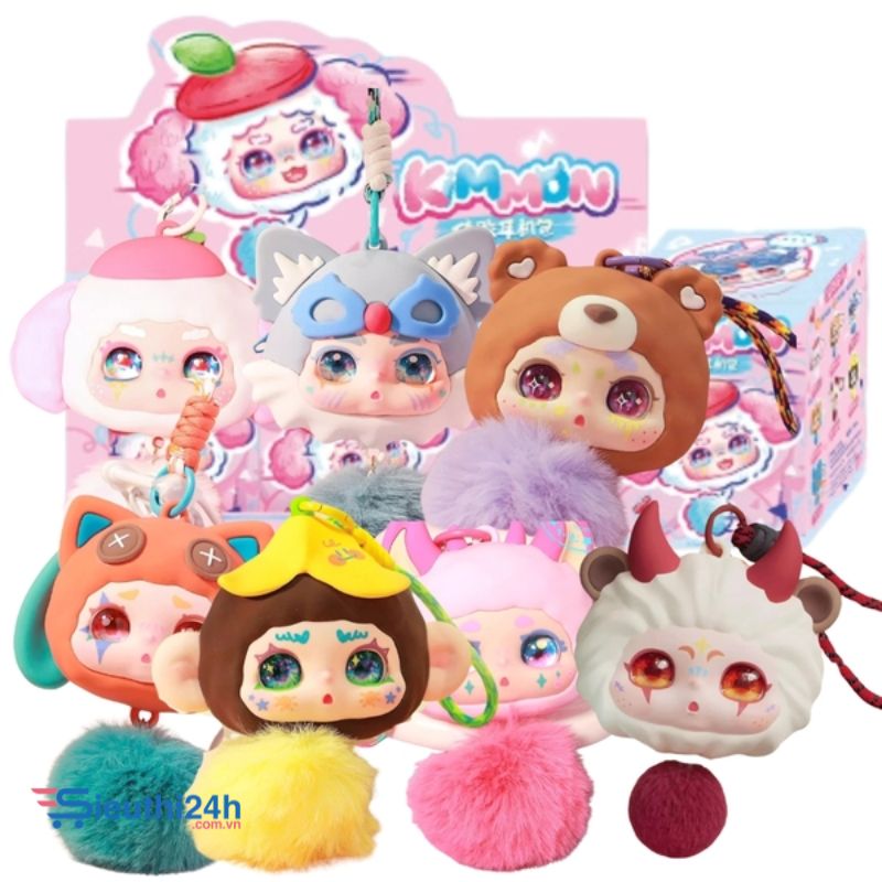 Blinbox kimon túi đeo tai nghe blind box set 6 ngẫu nhiên