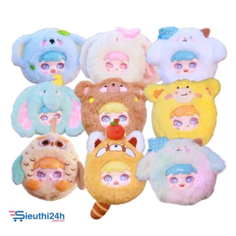 Blinbox manchao sở thú blind box set 8 ngẫu nhiên