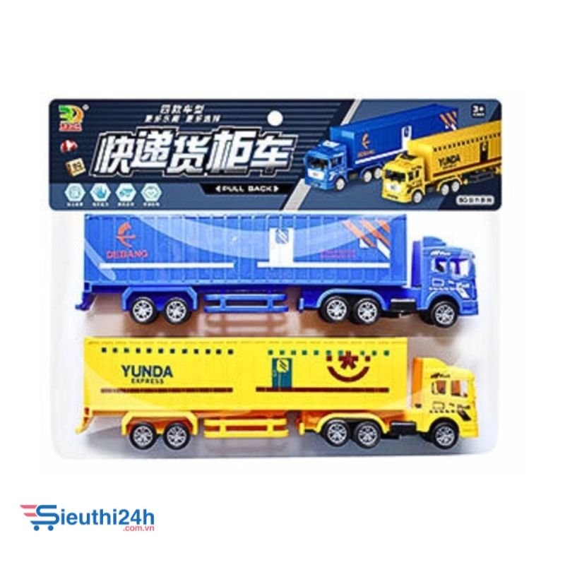 Đồ Chơi Trẻ Em bộ 2 xe contener