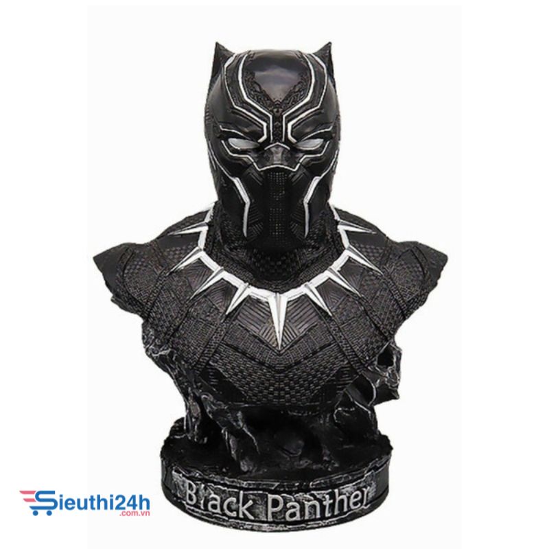 Mô Hình Avenger Tượng bán thân Black Panther trắng ( Báo Đen )