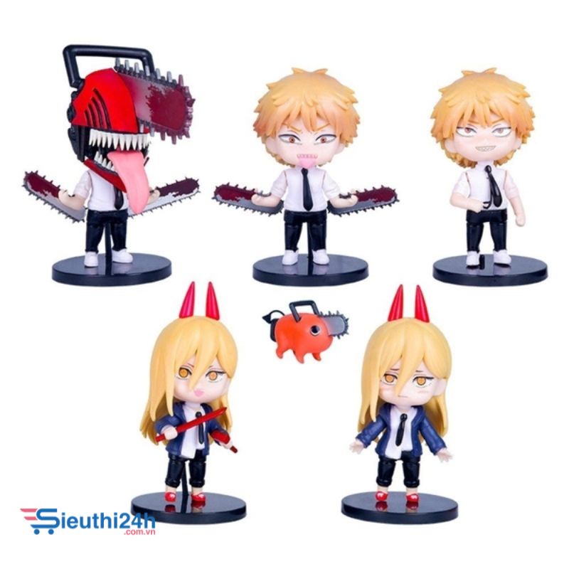 Mô Hình Chainsaw Man Bộ 5 nhân vật chính