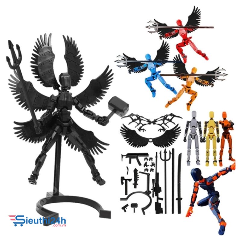 Mô Hình Lắp Ghép Dummy 3D có 6 cánh có đế