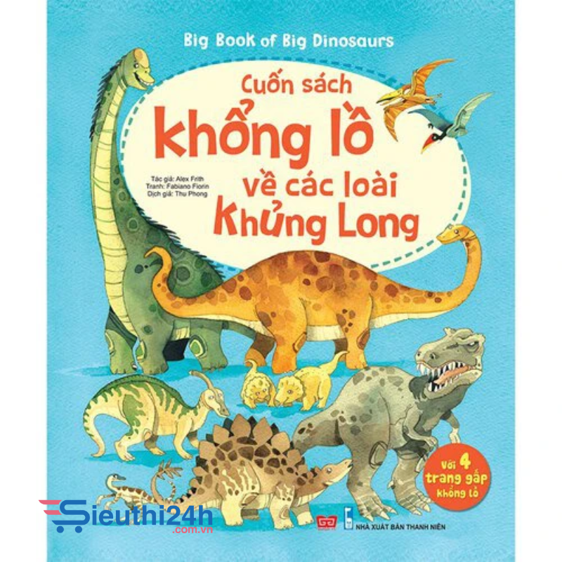 Sách tương tác - Big book - Cuốn sách khổng lồ về các loài khủng long