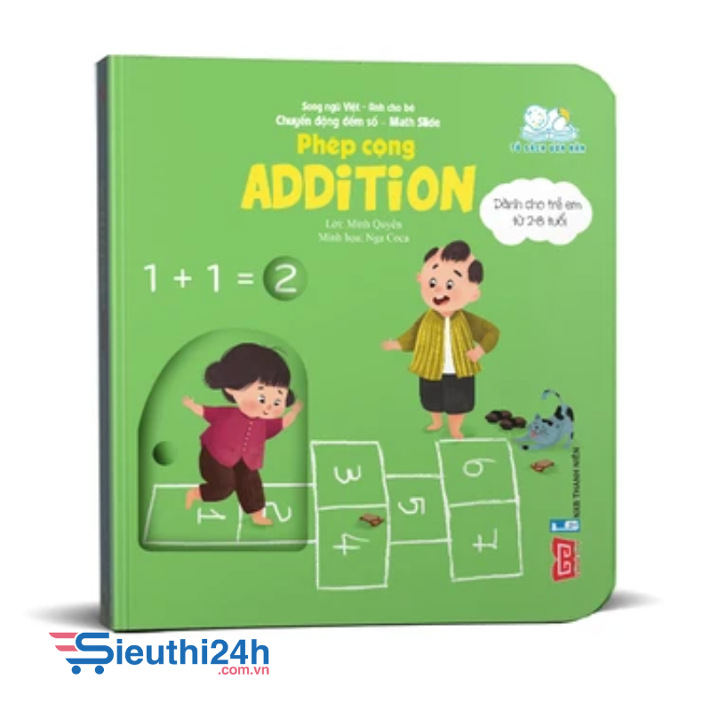 Sách tương tác - Chuyển động đếm số - Math slide - Phép cộng - Addition