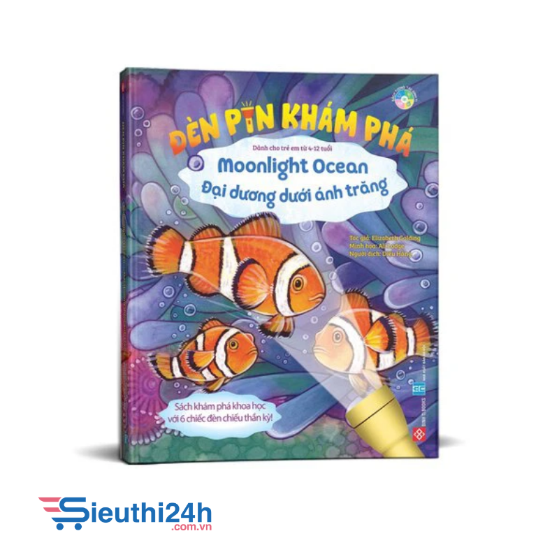 Sách Đèn pin khám phá - Moonlight Ocean - Đại dương dưới ánh trăng