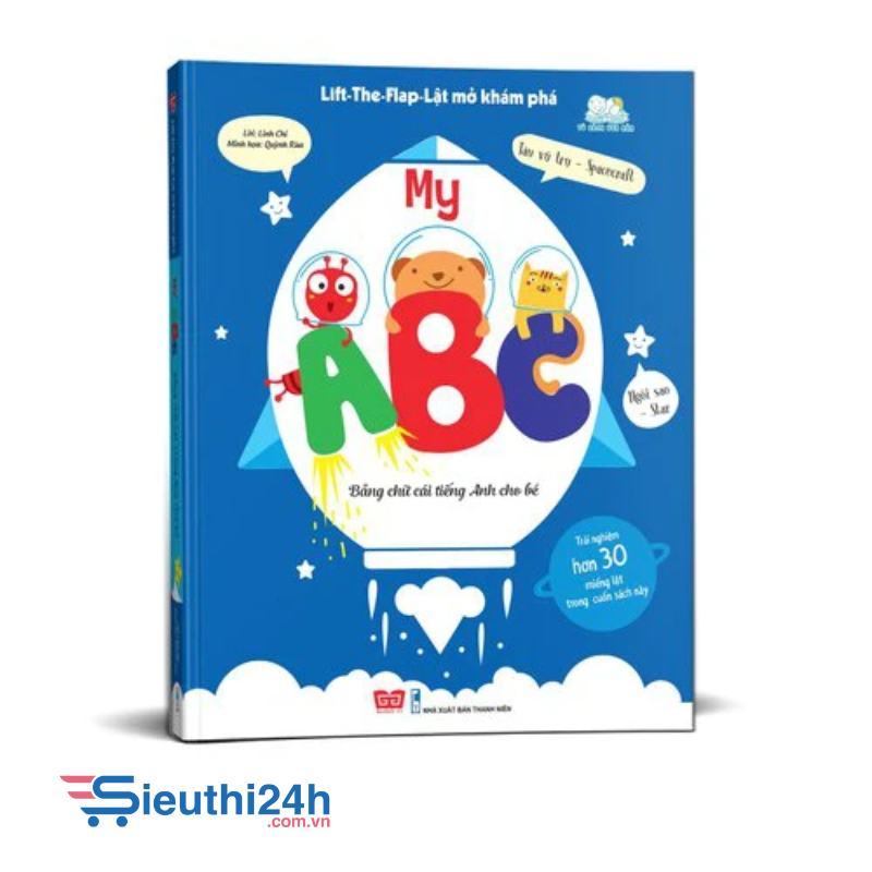 Sách Lift-The-Flap-Lật mở khám phá - My ABC - Bảng chữ cái Tiếng Anh cho bé