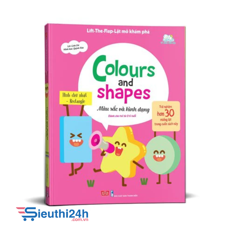 Sách Lift-The-Flap-Lật mở khám phá - Colours and Shapes - Màu sắc và hình dạng