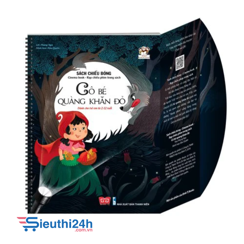 Sách tương tác - Sách chiếu bóng - Cinema book - Rạp chiếu phim trong sách - Cô bé quàng khăn đỏ