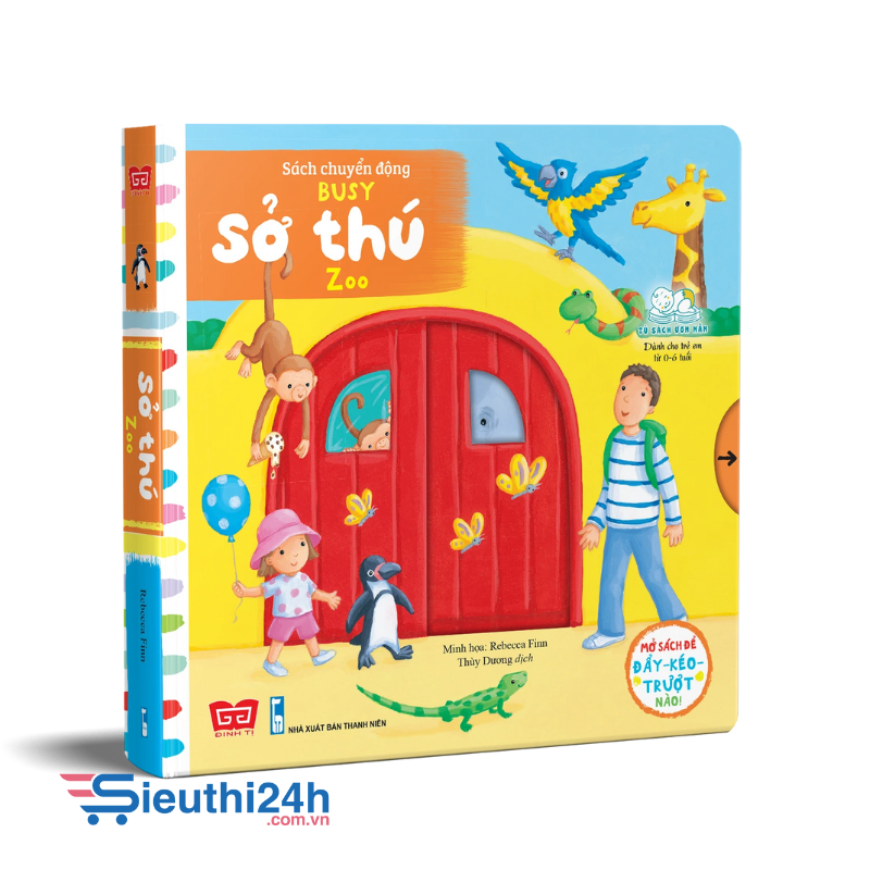 Sách tương tác - Sách chuyển động - Busy - Zoo - Sở thú