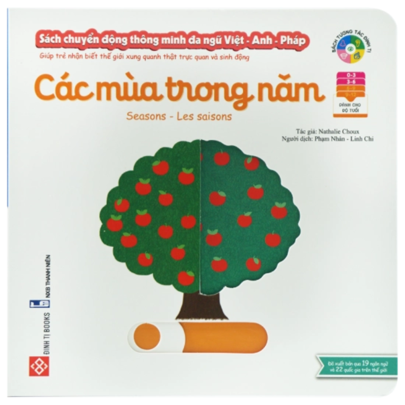 Sách tương tác - Sách chuyển động thông minh đa ngữ Việt - Anh - Pháp: Các mùa trong năm