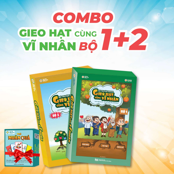 Combo Gieo Hạt Cùng Vĩ Nhân – Bộ 1 Bổ 2 + Tặng Thẻ Nhắn Quà Đặc Biệt