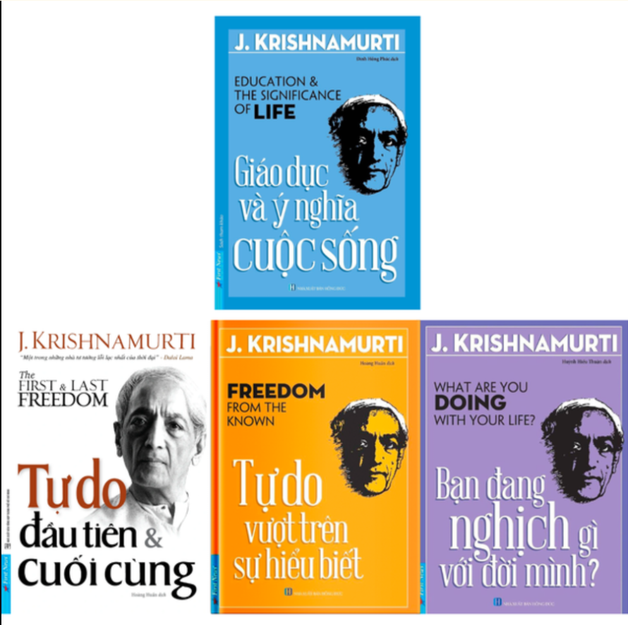 Trọn Bộ Sách Triết Lý Giáo Dục Hay Nhất Của Krishnamurti
