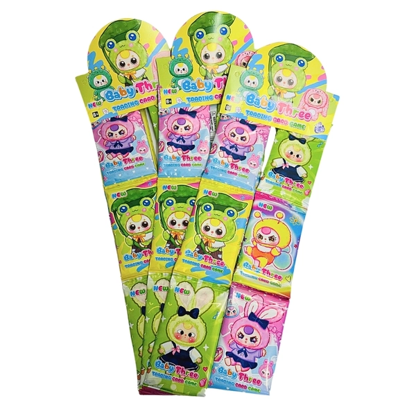 Dây pack thẻ baby three c - 1 túi có 3 dây - 1 dây có 12 pack - 1 pack có 5 thẻ n3-k32-t3-s2