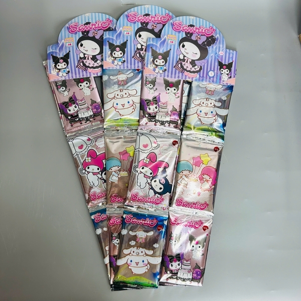 Dây pack thẻ kuromi bản B - 1 túi có 3 dây - 1 dây có 12 pack - 1 pack có 5 thẻ N3-K19-T2-S1