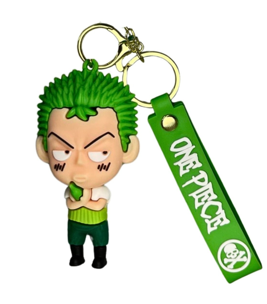 Móc Khóa Zoro - Dây móc dài : 11cm - Mô Hình Cao : 7.5cm - Nặng : 50gram - No Box : bọc túi OPP - N3-K16-T4-S1