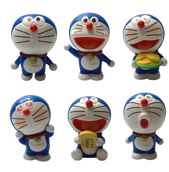 Mô Hình Bộ 6 Trạng thái Doremon - Cao 5-6cm - nặng 180gram - Figure Doremon
