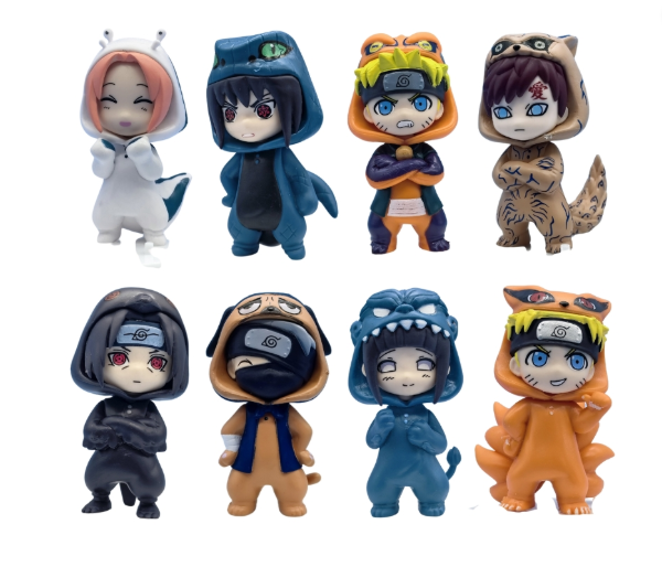 Mô Hình bộ 8 naruto cosplay động vật - Cao : 9cm - Nặng : 290gram - Figure Naruto