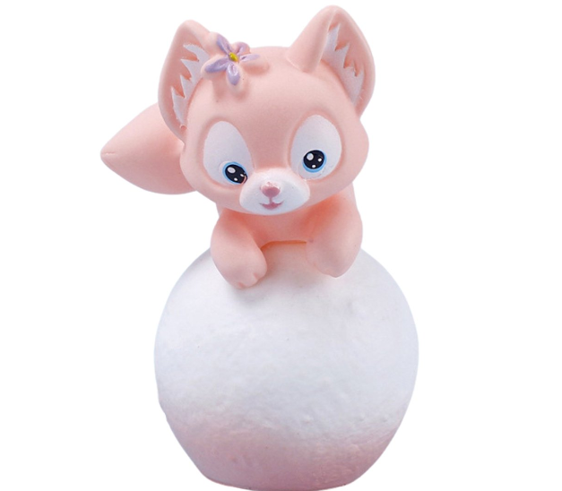 Mô Hình Cáo hồng chạy Cinnamoroll - Cao 11cm - rộng 6cm - nặng 120gram - Có LED ở cầu - Figure Anime
