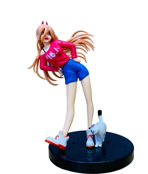 Mô Hình Chainsaw Man Power + mèo đi kèm siêu đẹp - cao 18cm nặng 120g - Figure Chainsaw Man