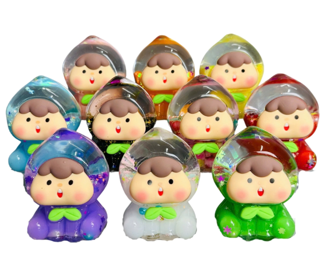 Mô hình charm quả đào size to kích thước cao : 8cm nhiều màu decor siêu xinh