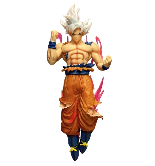 Mô Hình Dragon Ball songoku vô cực tóc trắng cởi trần dang tay - Cao 24cm - Nặng 300gram - Figure DragonBall