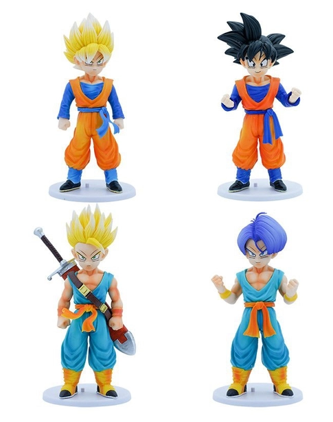 Mô Hình Dragon Ball Bộ 4 Goku và Trunks kids - cao 18-19cm - nặng 1kg2 - DragonBall