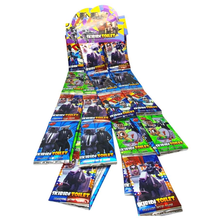 Dây Pack Thẻ Skibidi Toilet - 1 túi có 3 dây - 1 dây có 12 pack - 1 pack có 5 thẻ - N3-K20-T2-S2