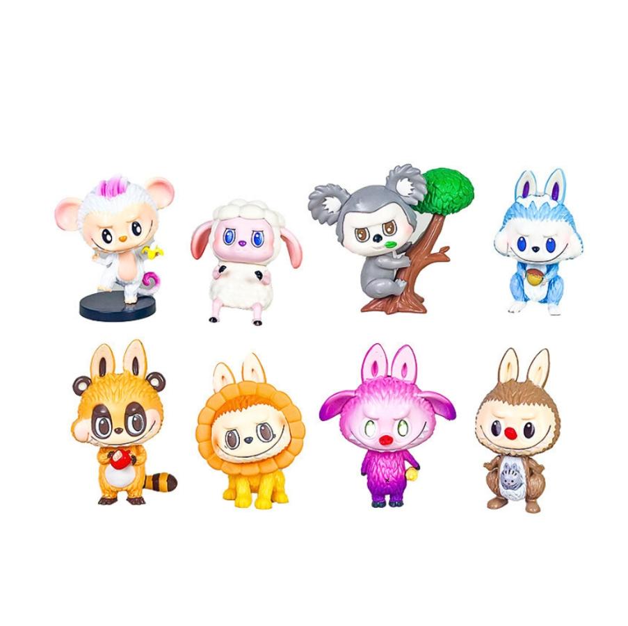 Mô hình labubu bộ 8 labubu blind box - cao 8cm