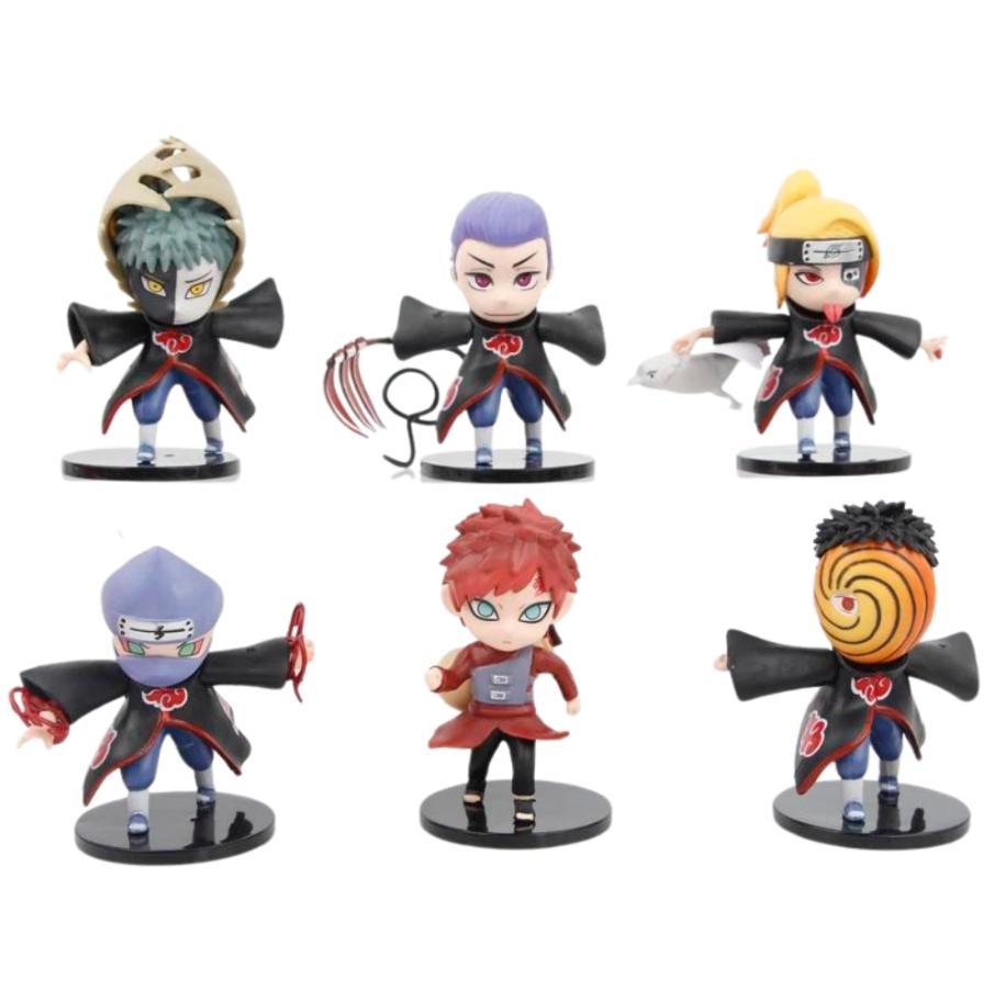 Mô hình Naruto Bộ 6 các nhân vật Naruto Bản A - Cao 9 - 10cm - nặng 100gram - Figure Naruto - No Box