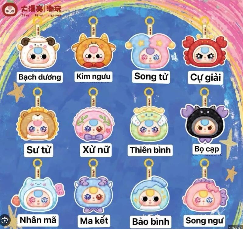 Blinbox babythree cung hoàng đạo blind box set 12 ngẫu nhiên