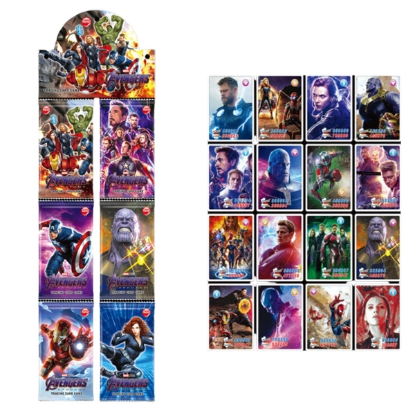 Dây Pack Thẻ biệt đội siêu anh hùng - 1 túi có 3 dây - 1 dây có 12 pack - 1 pack có 5 thẻ N3-K19-T1-S4