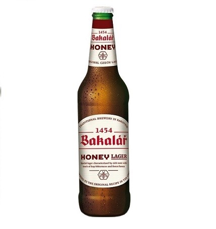 Bia Bakalar Honey Lager 5.8% Tiệp – Thùng 20 Chai 500ml