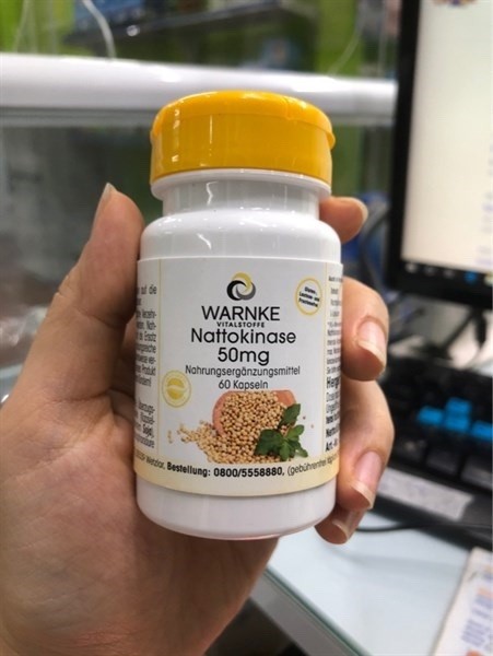 Phòng ngừa đột quỵ, giảm tai biến WARNKE Nattokinase 50mg 60v