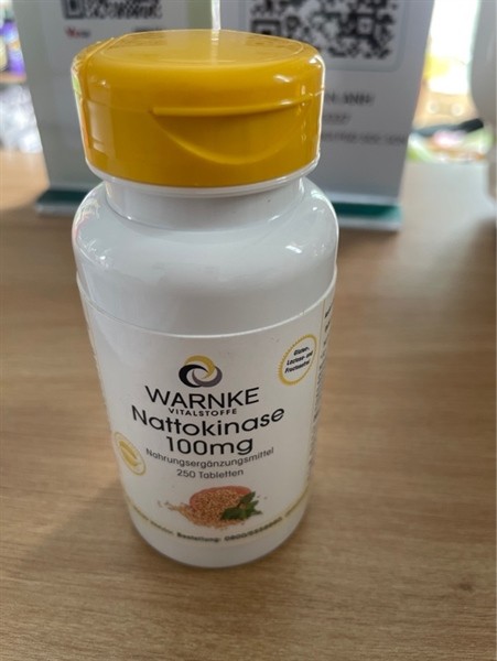 Viên Uống WARNKE Nattokinase 100mg Phòng Ngừa Tai Biến, Đột Quỵ, 250 Viên