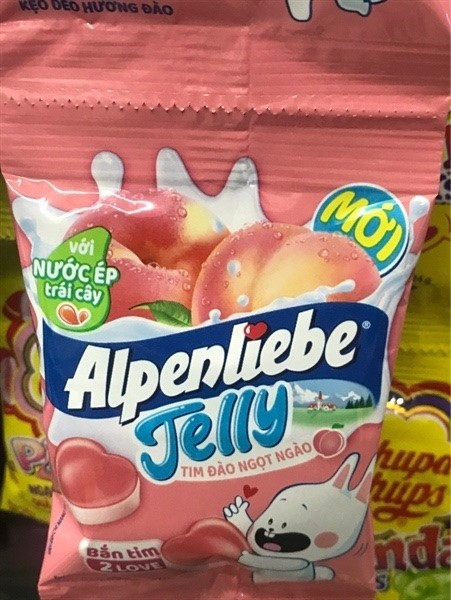 Kẹo dẻo alpenliebe jelly vị đào