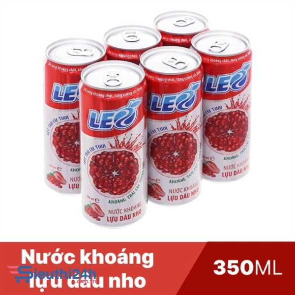 Nước ngọt lựu dâu nho LEO 330ml