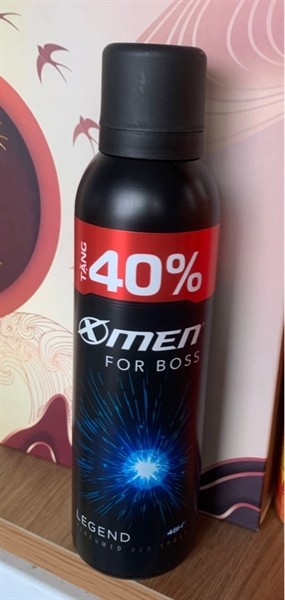 Xịt khử mùi Xmen for Boss Legend 210ml