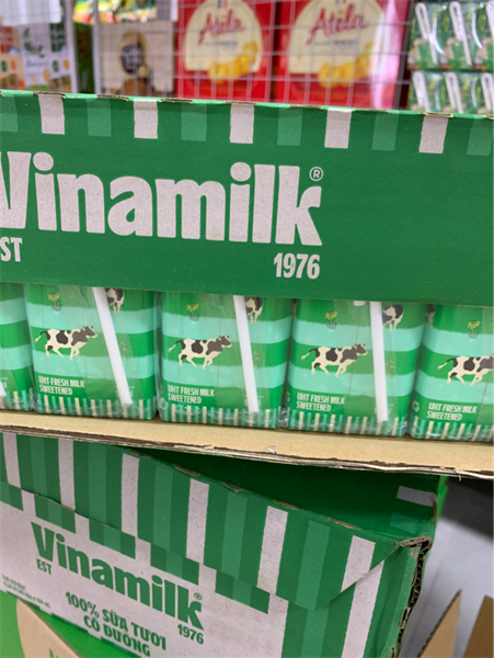 Sữa tươi vinamilk 100% có đường