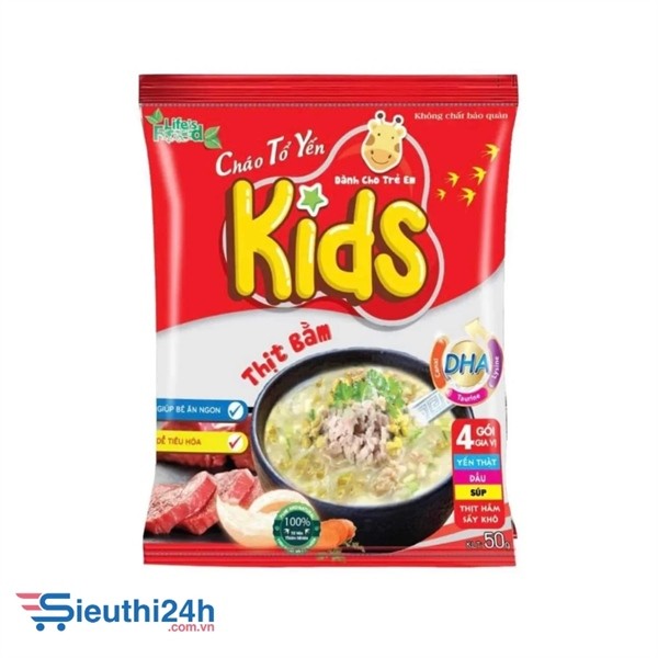 Cháo Tổ Yến Thịt Bằm Kids 50gr