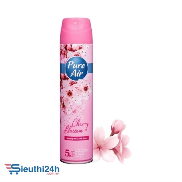 Xịt Phòng Pure Air Hương Hoa Anh Đào 280ml